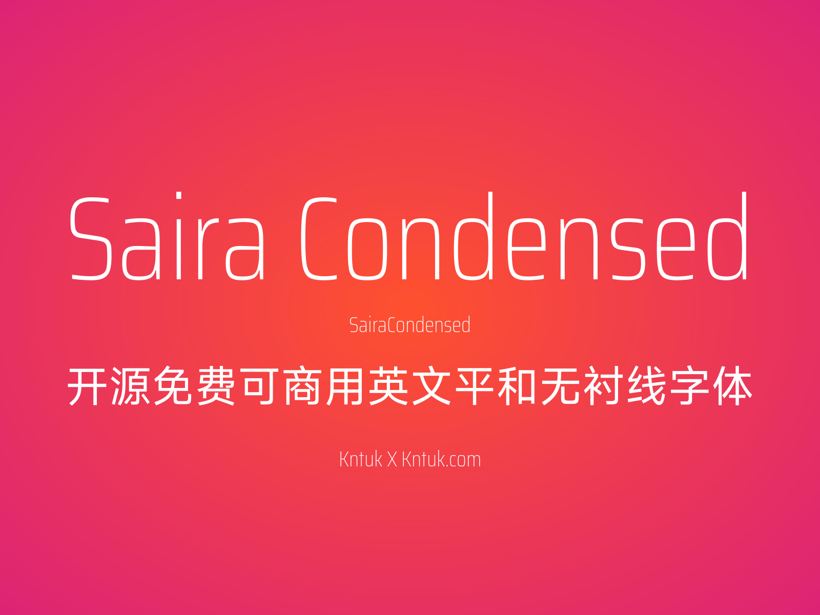 Saira Condensed
