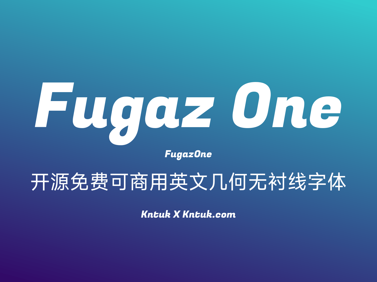 Fugaz One 开源免费可商用英文几何无衬线字体