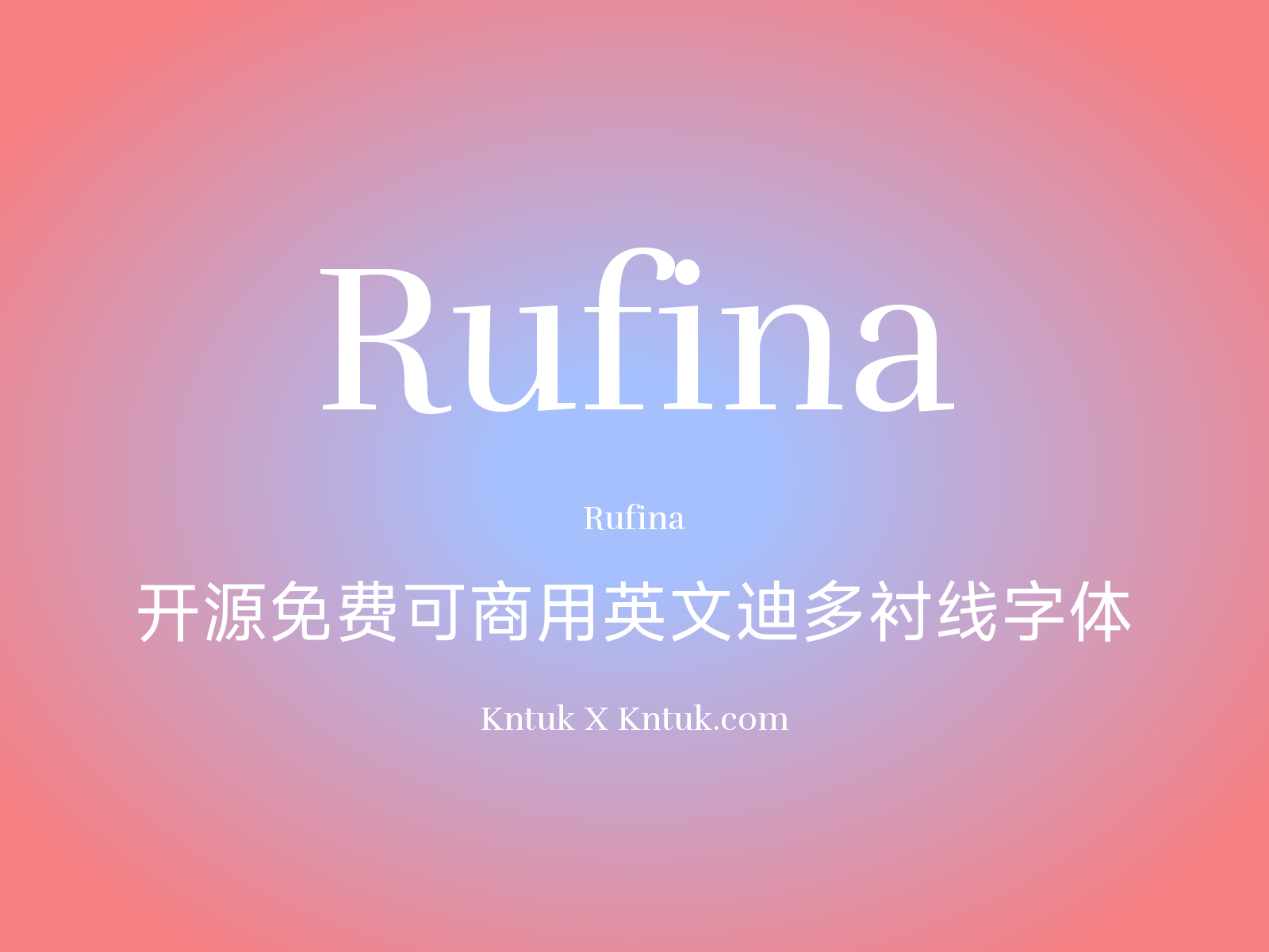 Rufina 开源免费可商用英文迪多衬线字体