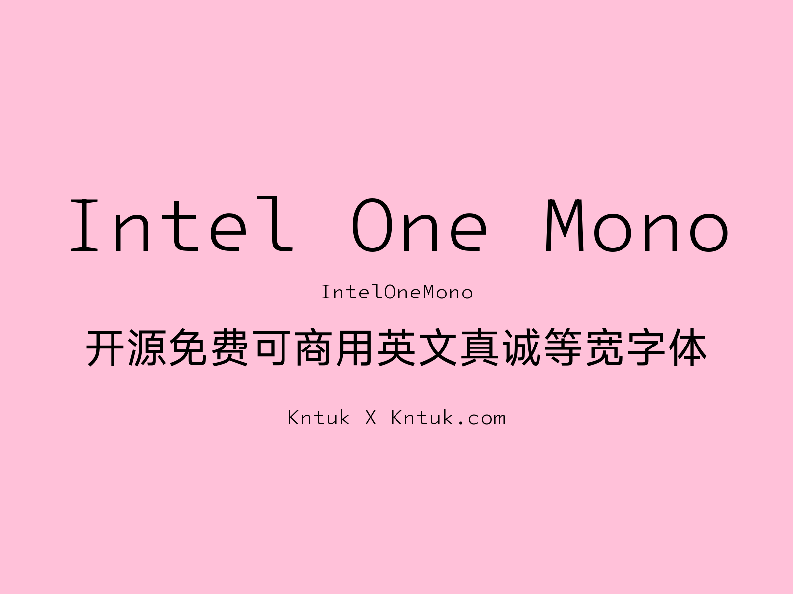Intel One Mono