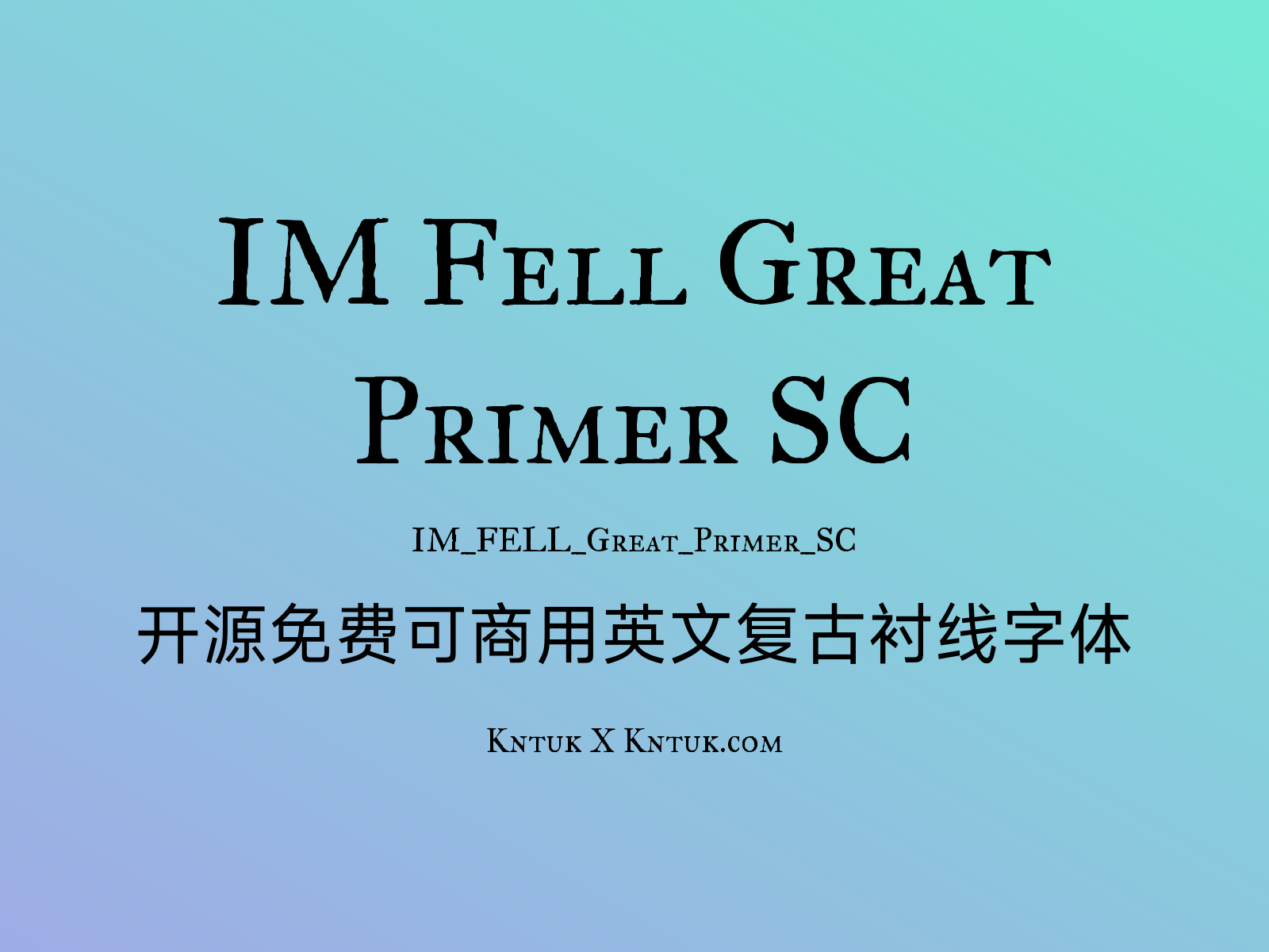IM FELL Great Primer SC