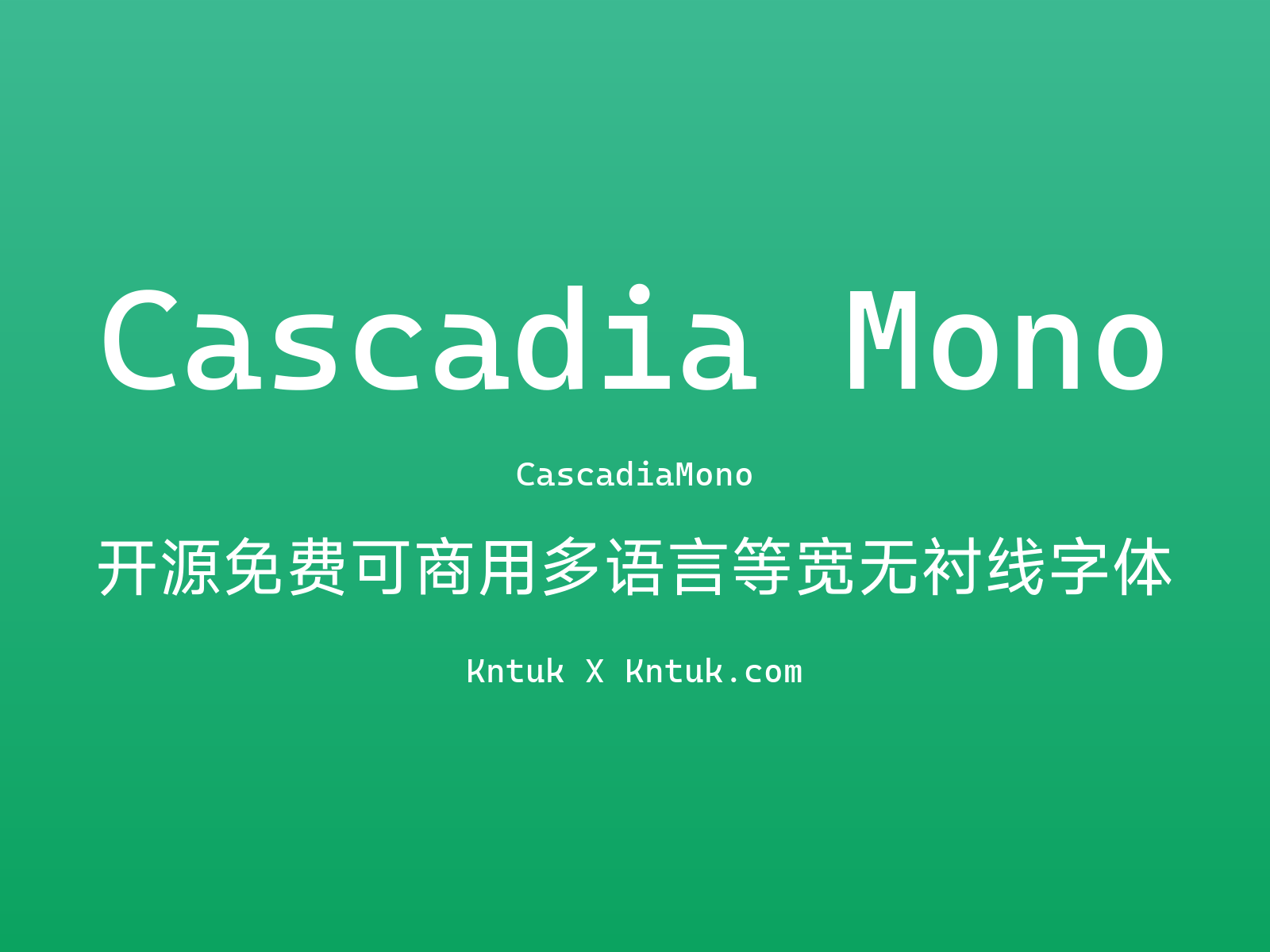 Cascadia Mono