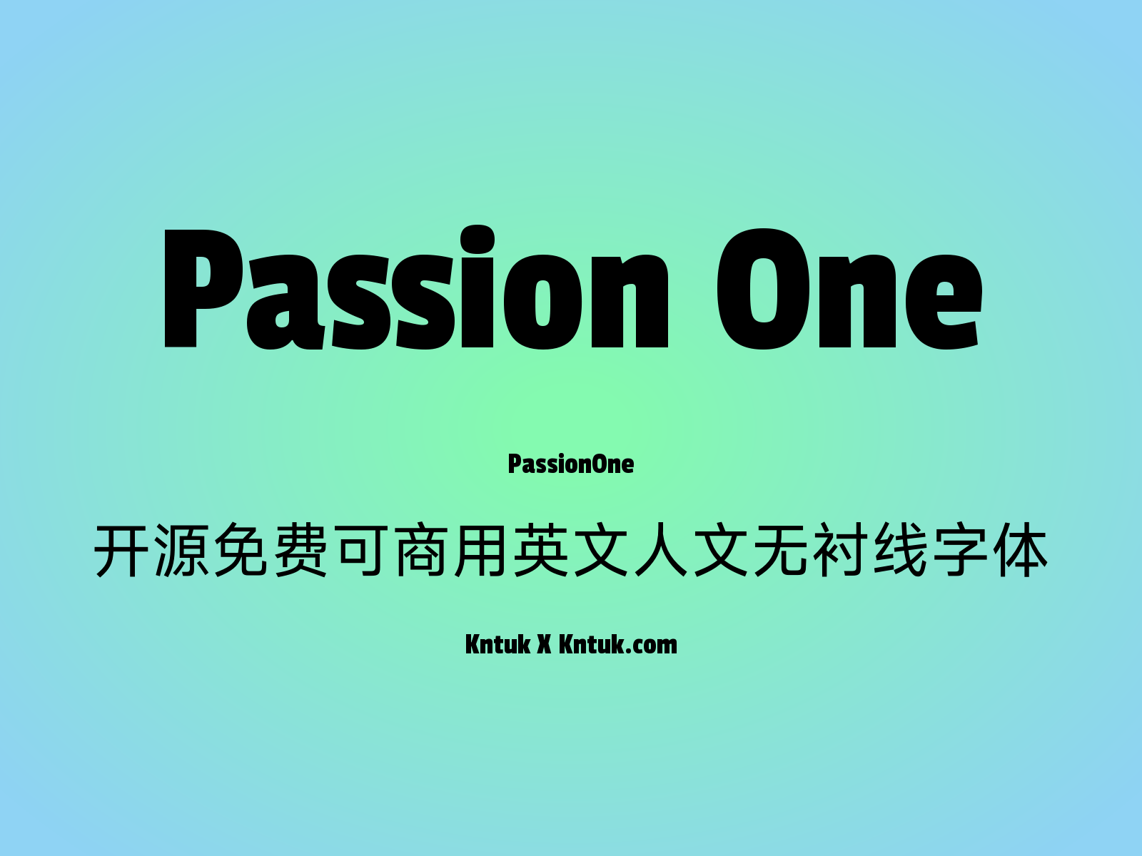 Passion One 开源免费可商用英文人文无衬线字体