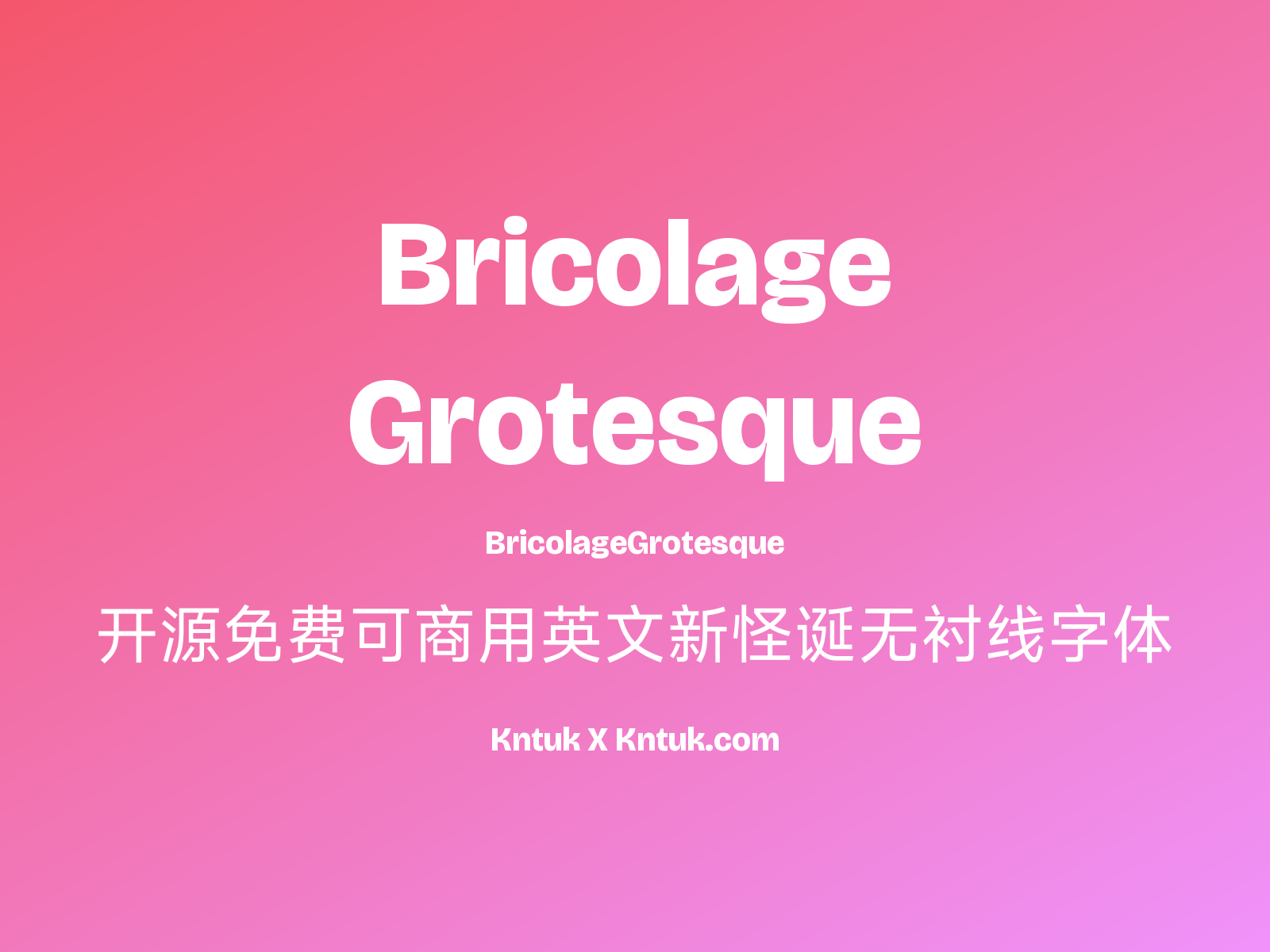 Bricolage Grotesque