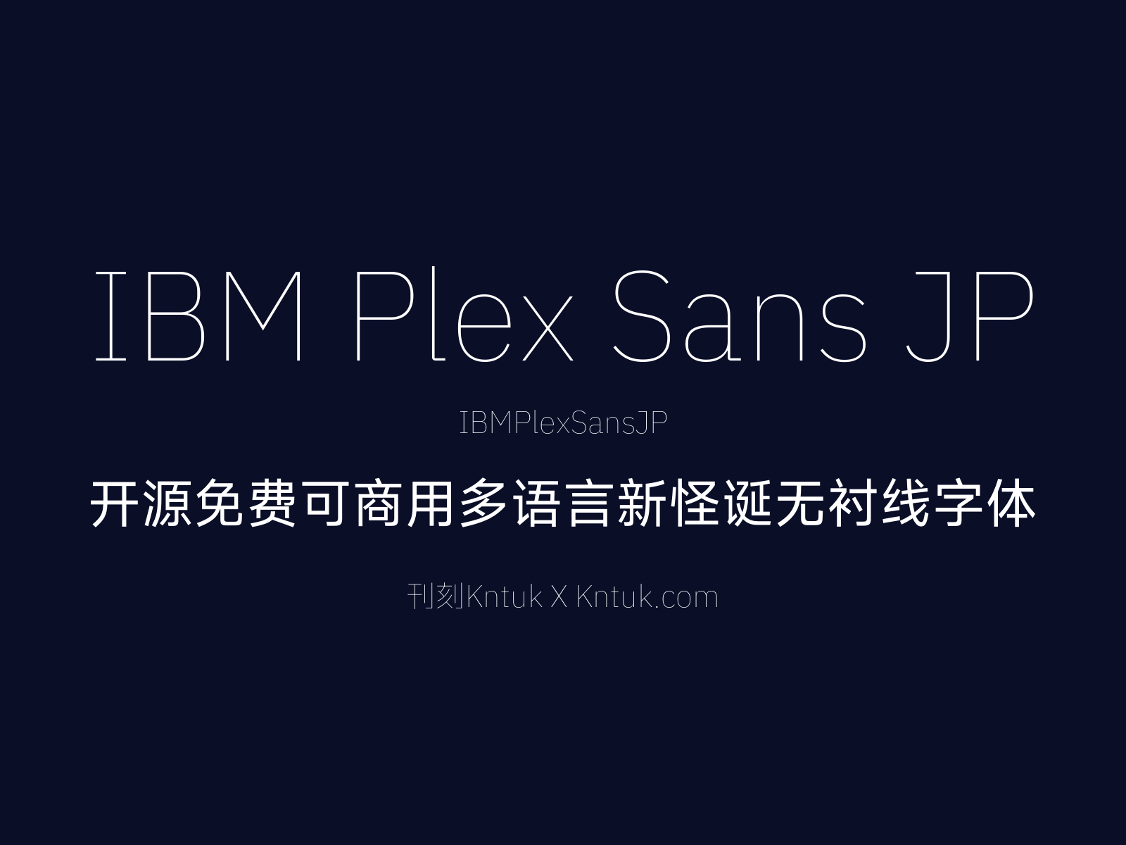 IBM Plex Sans JP