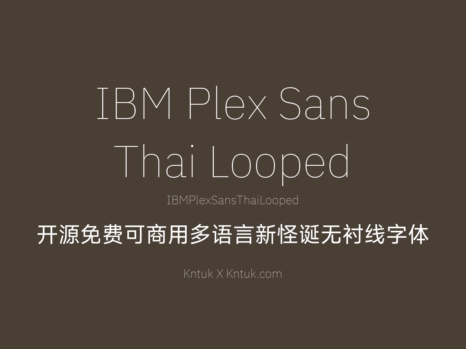 IBM Plex Sans Thai Looped