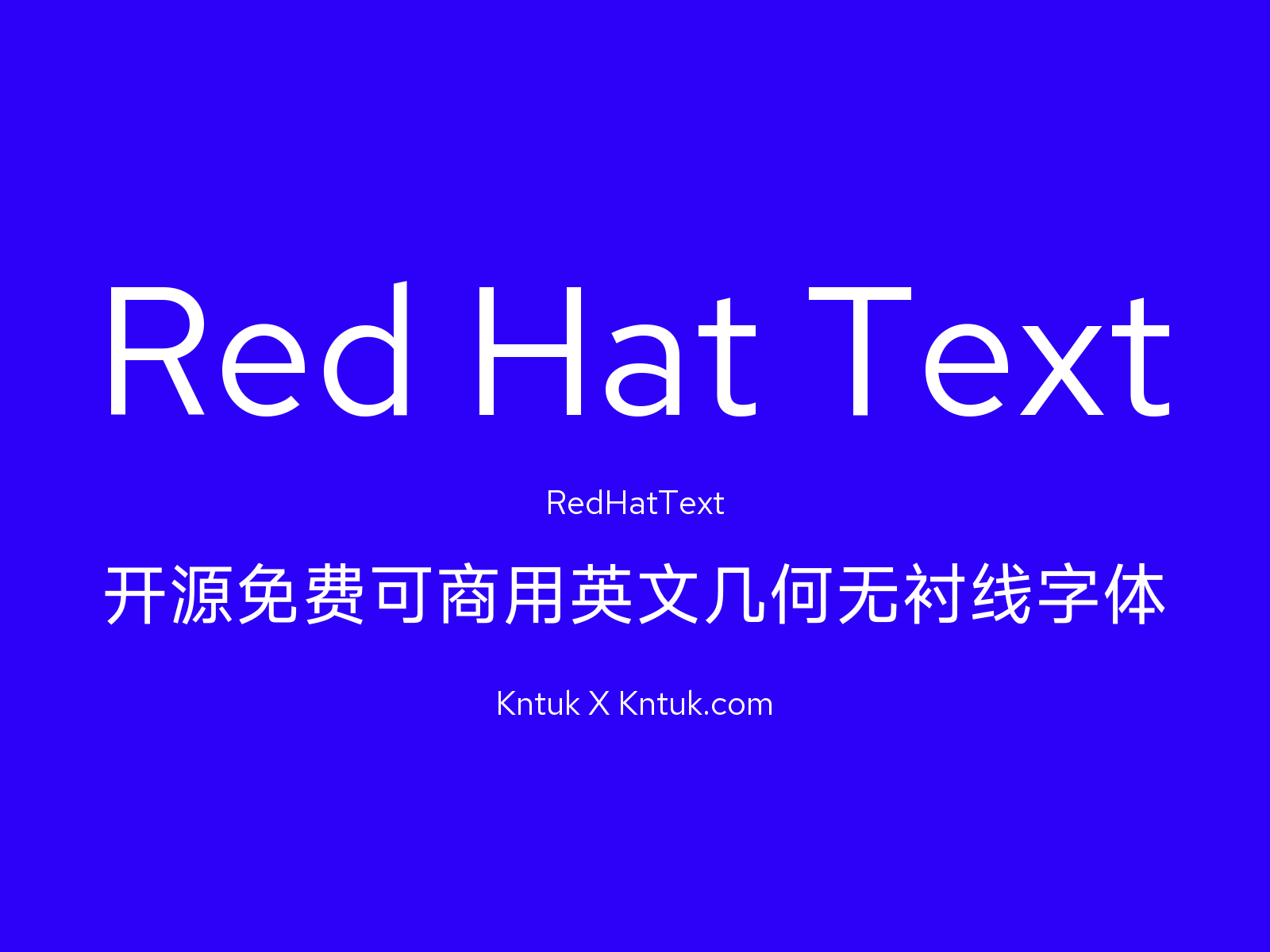 Red Hat Text 开源免费可商用英文几何无衬线字体