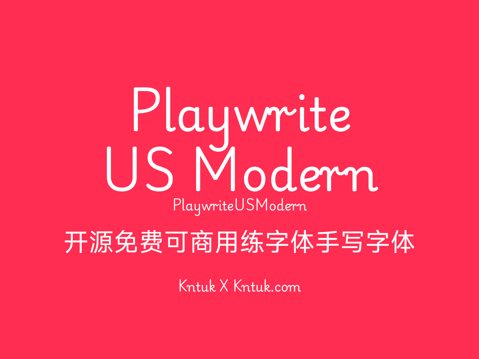 Playwrite US Modern