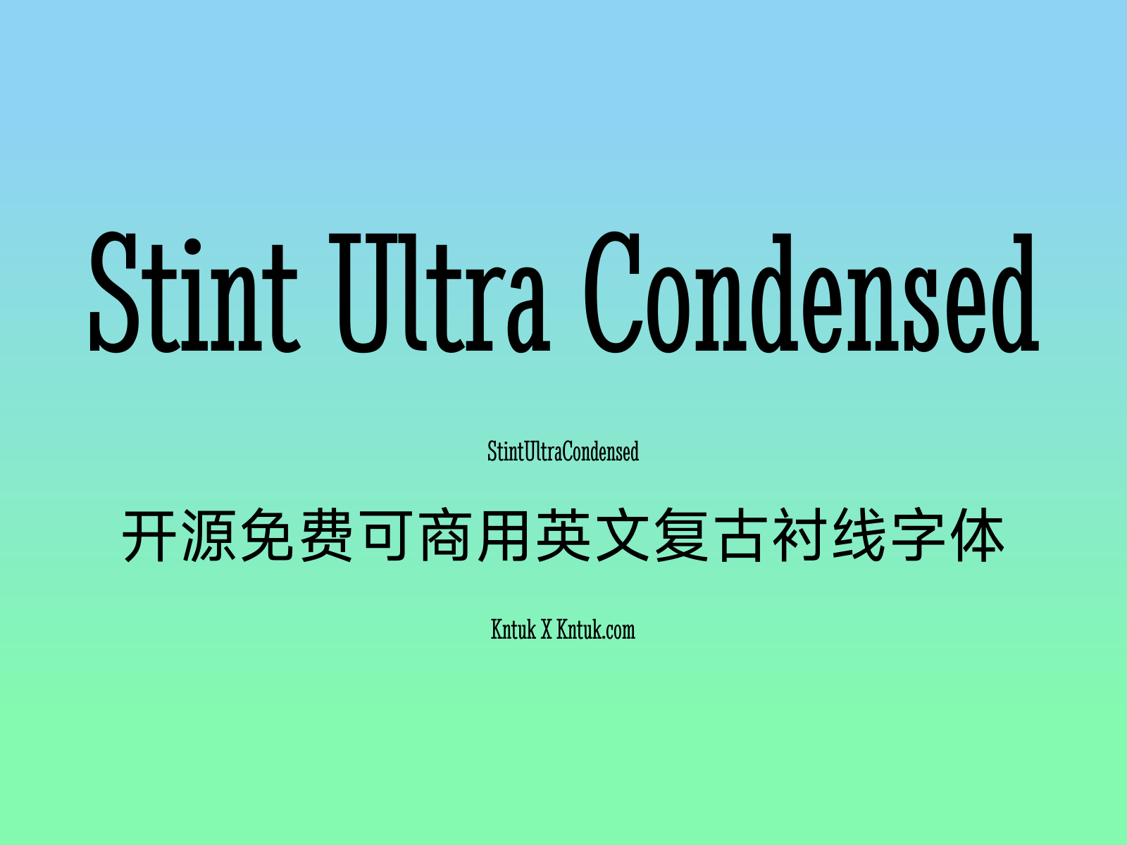 Stint Ultra Condensed
