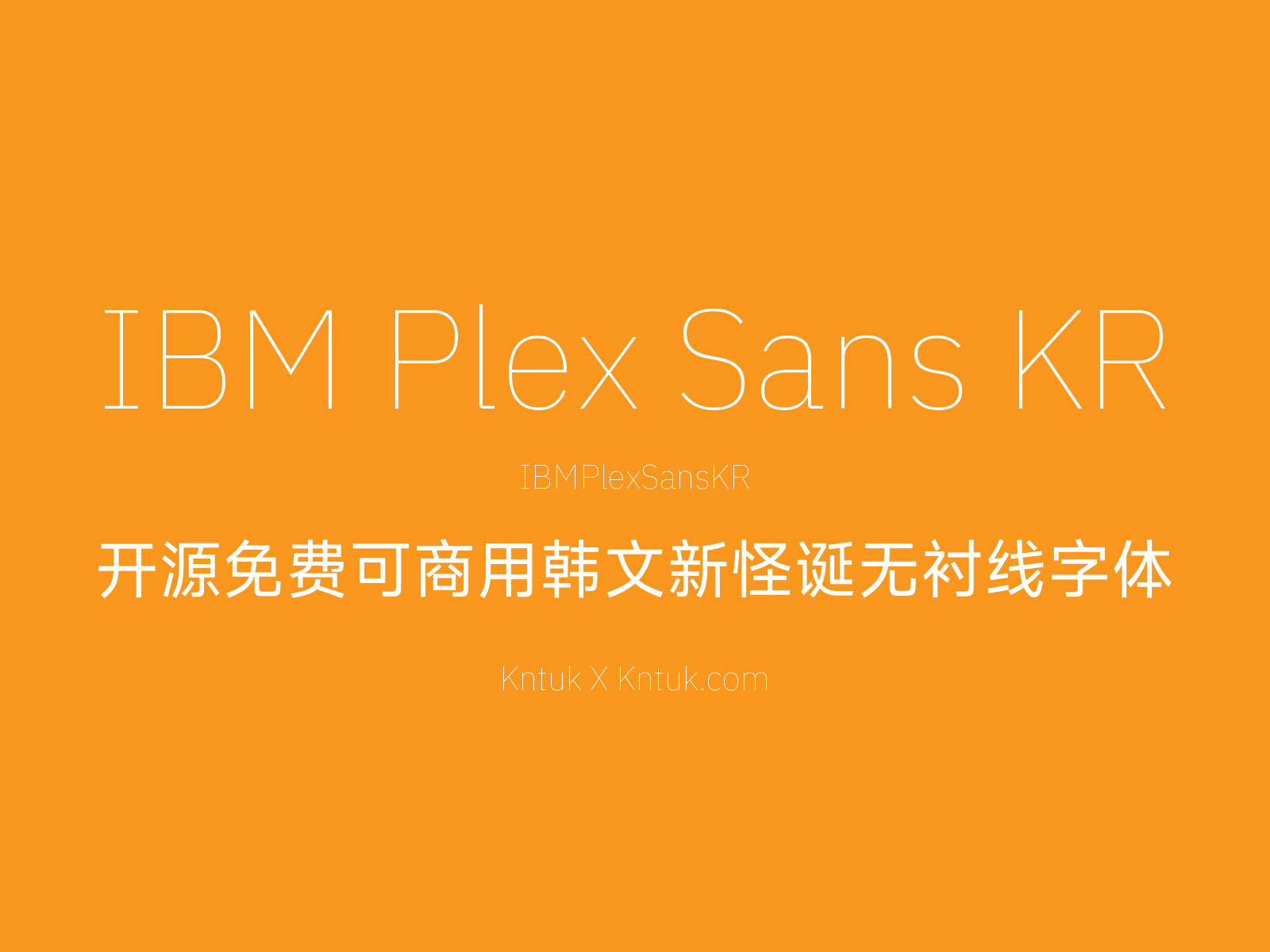 IBM Plex Sans KR