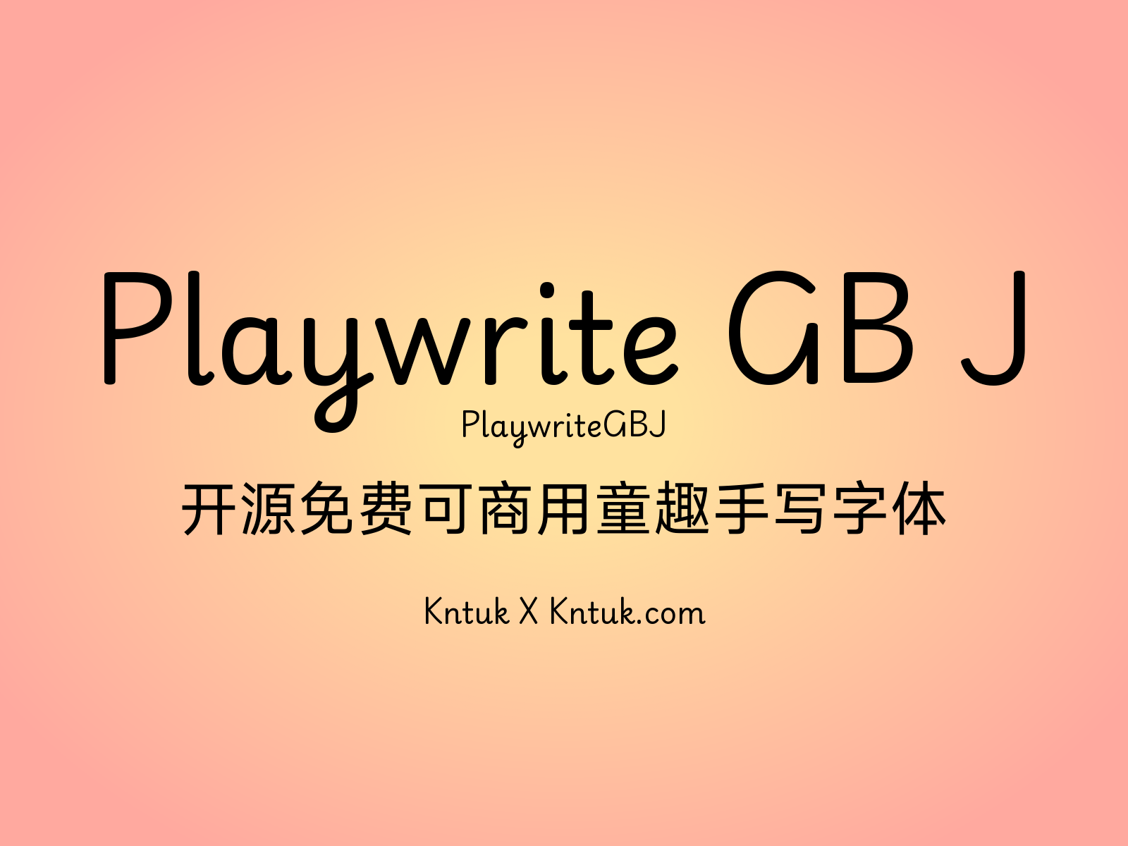 Playwrite GB J