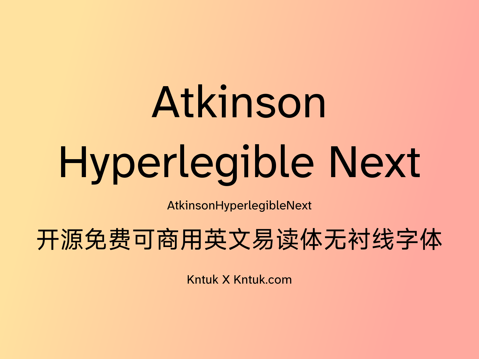 Atkinson Hyperlegible Next