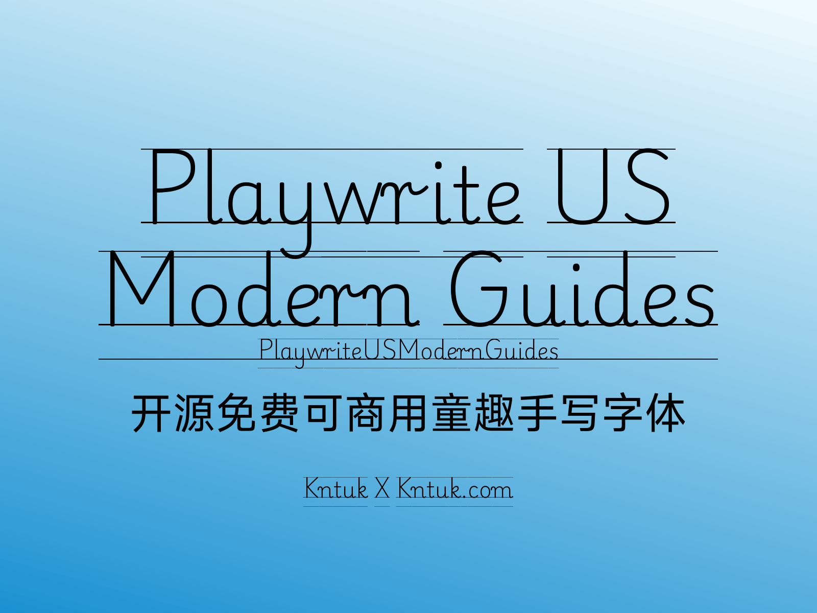 Playwrite US Modern Guides