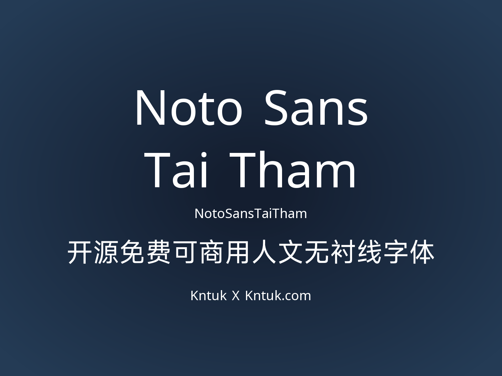 Noto Sans Tai Tham 开源免费可商用人文无衬线字体