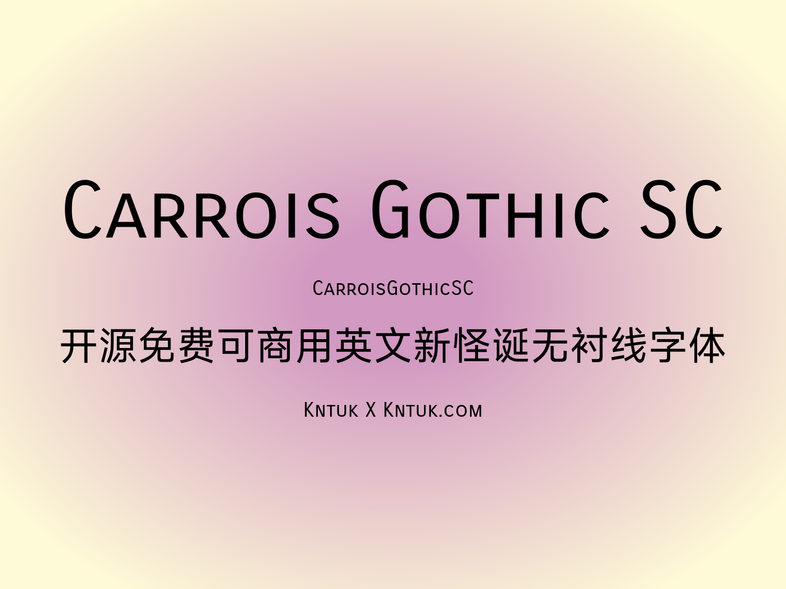 Carrois Gothic SC