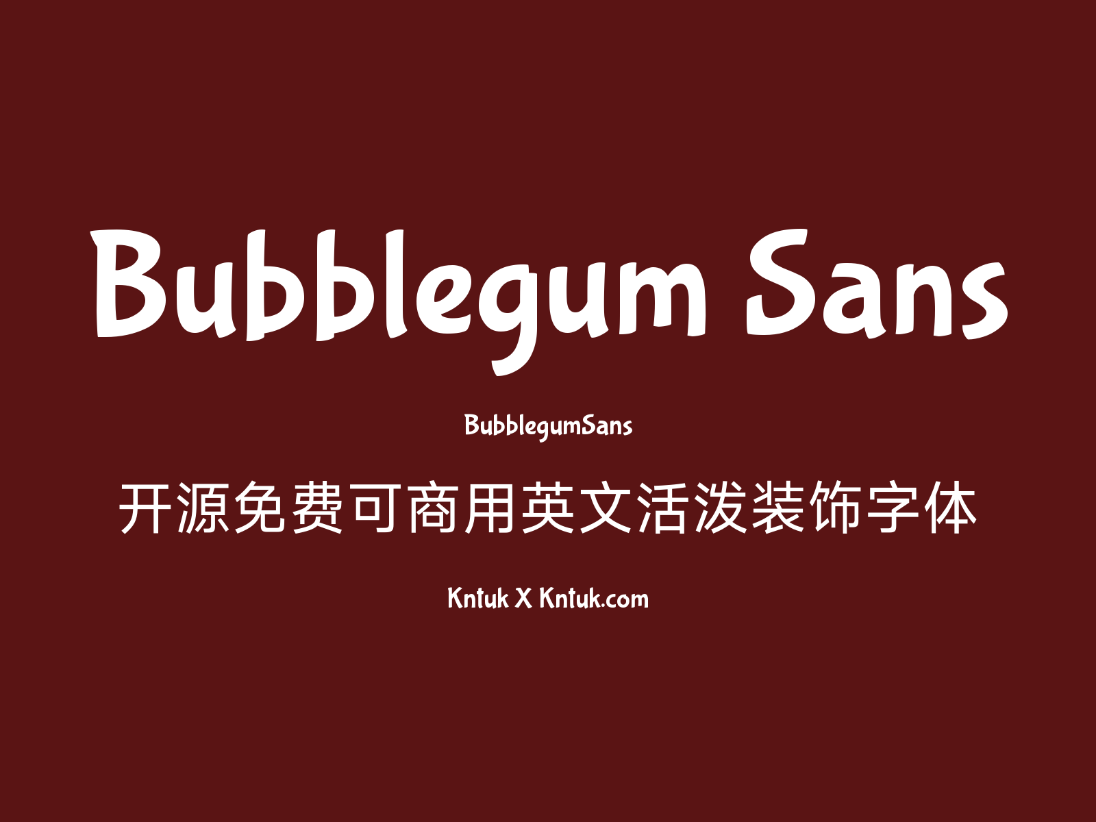 Bubblegum Sans